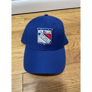 '47 New York Ranger's NHL Royal Blue OSFA Hook Loop‎ Back Closure Hockey NWOT